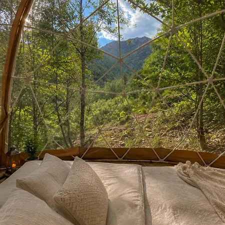 럭셔리텐트 Tipi Nature A L'ombre Des Tilleuls A En Cevennes - Animaux Ferme Vialas