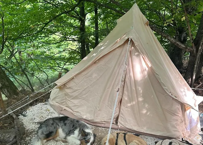 Tipi Nature A L'ombre Des Tilleuls A En Cevennes Lüks kamp alanı *